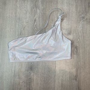 NWOT Forever21 Bikini Top Silver